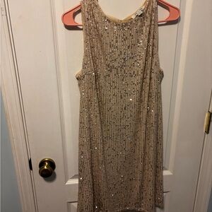 Elegant Sequin Sleeveless Dress